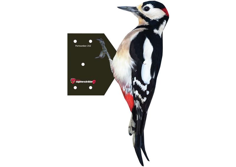 ​Woodpecker shape for deterring woodpeckers