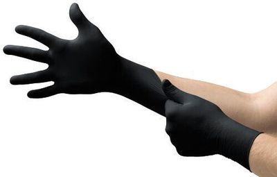 Ühekordsed nitriilkindad Ansell MICROFLEX Midknight Touch. 100 tk