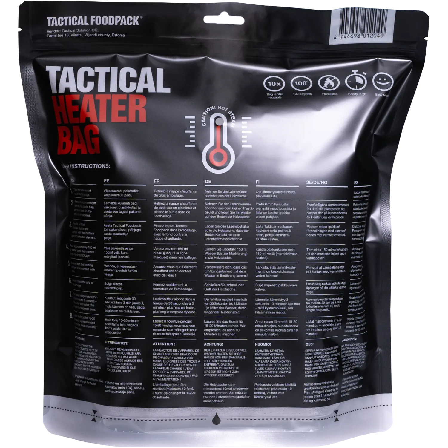 Tactical kuumutuskott elemendiga