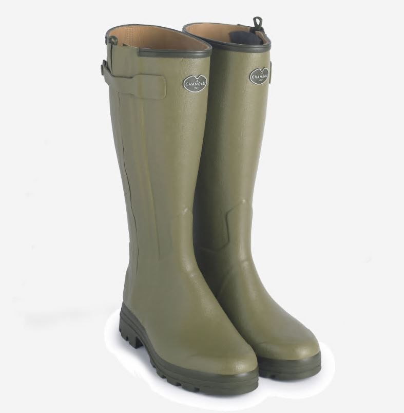 Rubber Boots  Le Chameau Cuir Vert