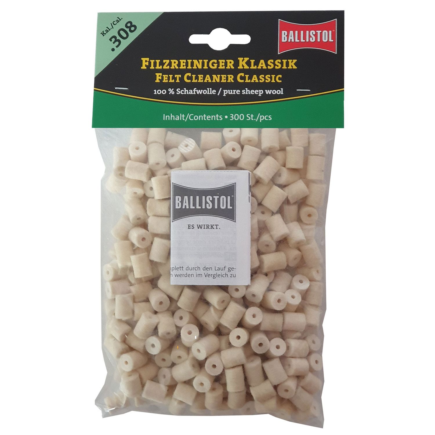 ​Ballistol felt cleaning pellets for .308 caliber