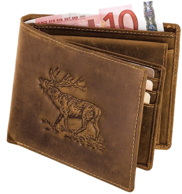 Antique leather wallet
