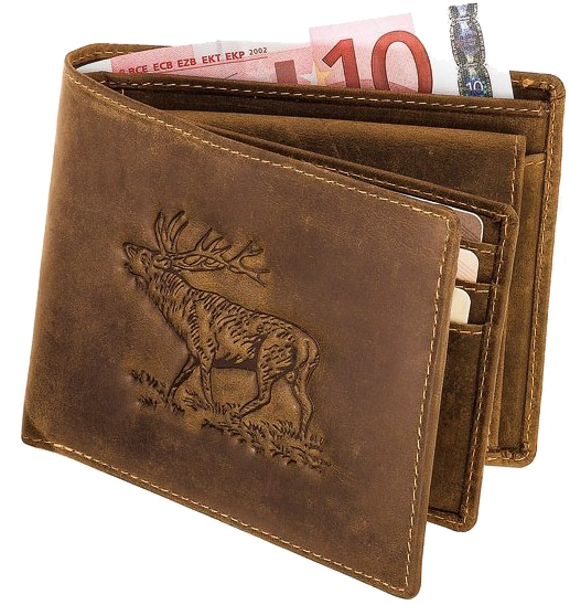 Antique leather wallet