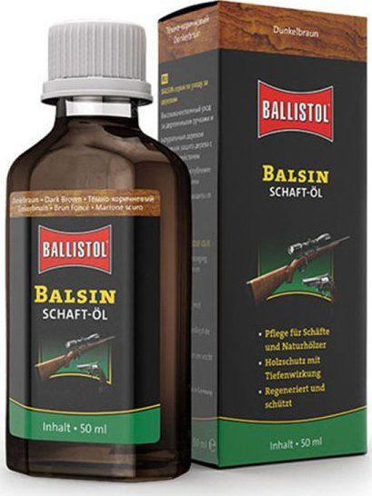 Puiduõli relvalaele Ballistol Balsin 50 ml. Tume pruun