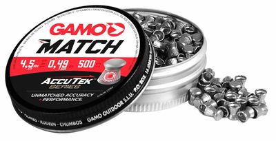 Gamo Match AccuTek air rifle pellets 4.5 mm
