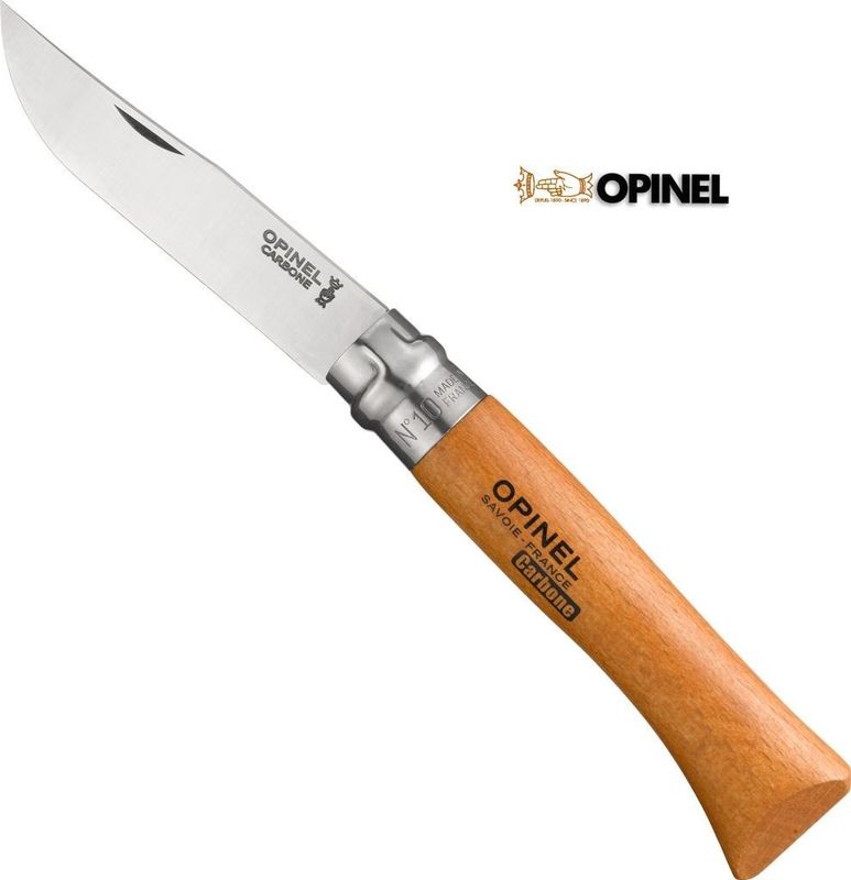 Opinel No.10 Carbon Folding Pocket Knife