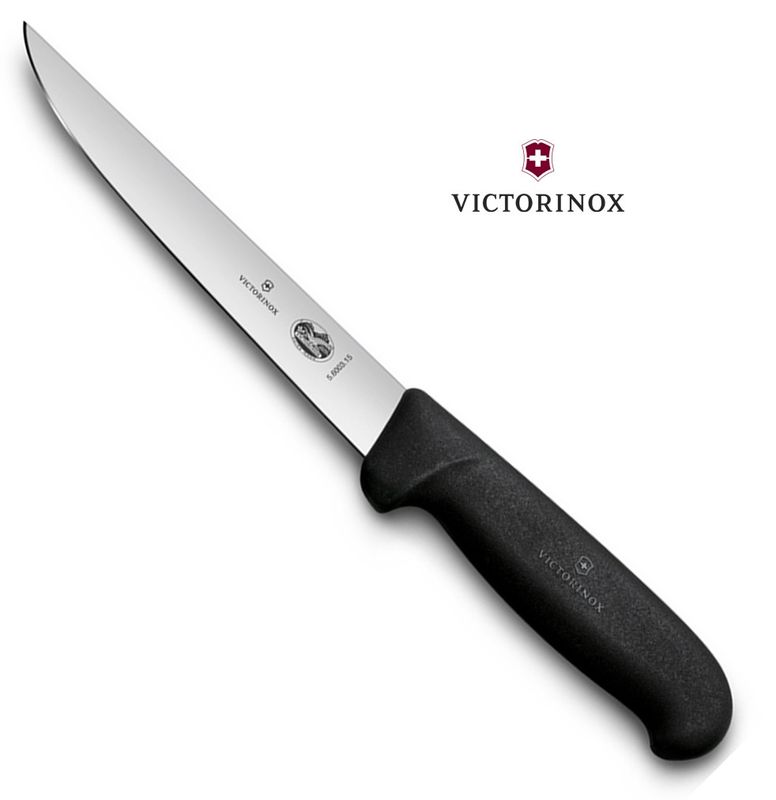 Victorinox Fibrox Boning Knife 15 cm, Straight Stiff Blade