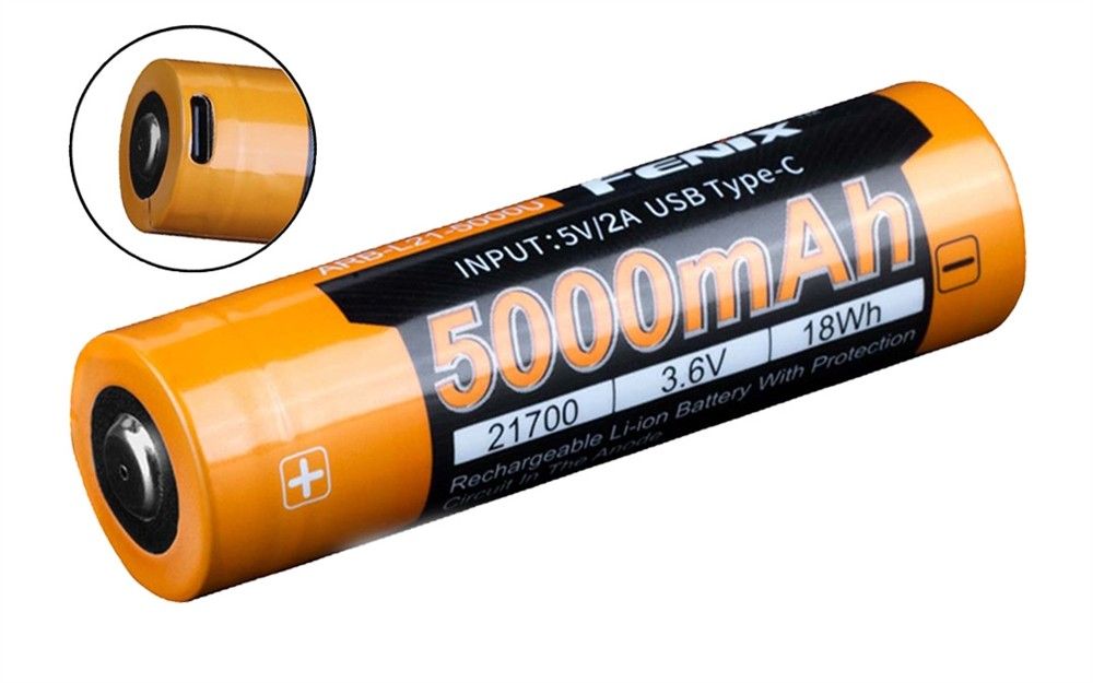 ​Fenix FL-ARB-L21-5000U Rechargeable Li-ion Battery – 5000 mAh,