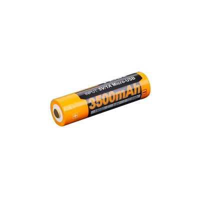 Fenix 18650 3500 mAh rechargeable flashlight battery with micro-USB port