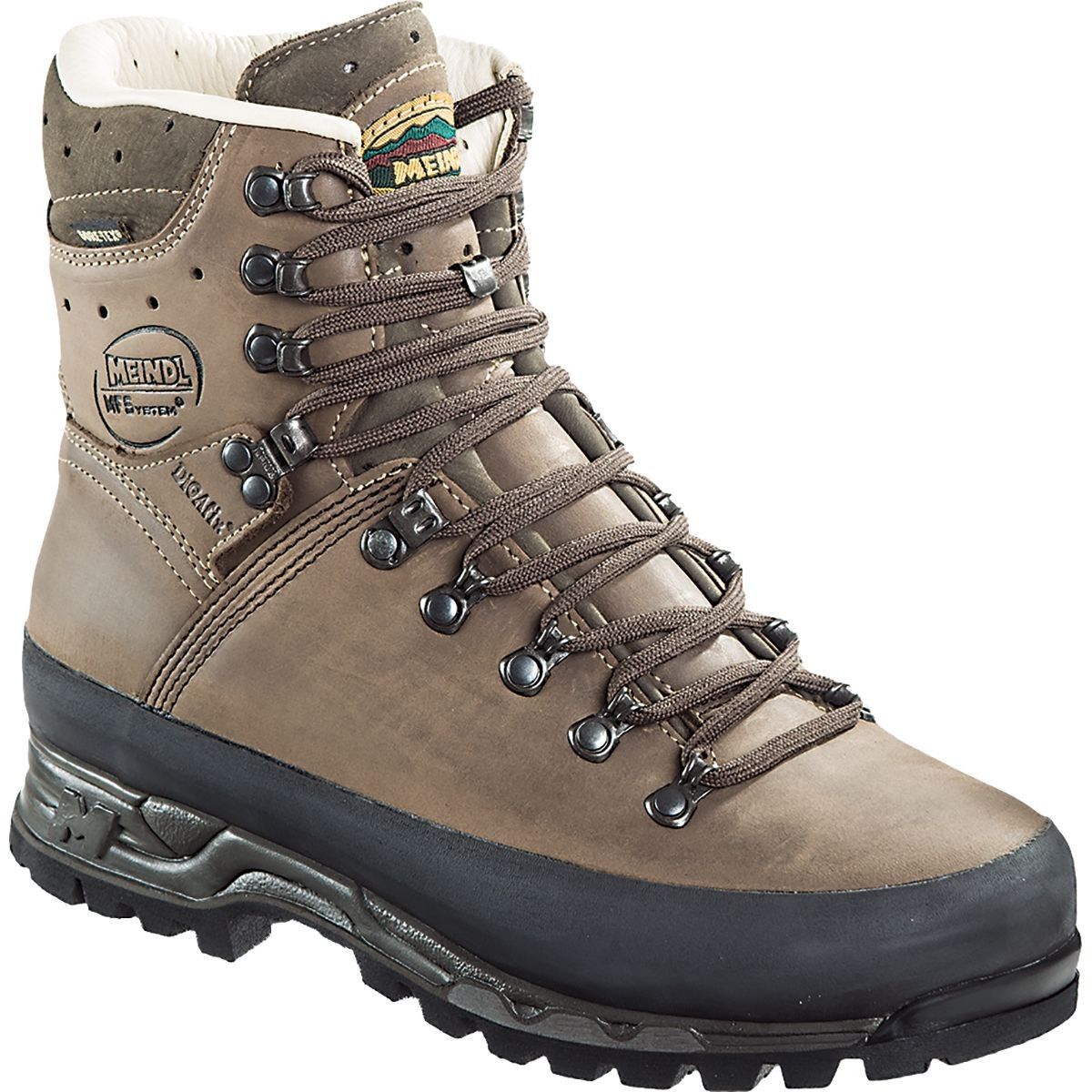 Meindl Island MFS Active leather hunting boots with waterproof Gore-Tex membrane, MFS technology and Vibram outsole