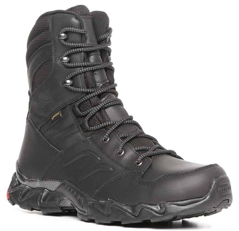 Meindl Black Cobra black waterproof tactical boots with Gore-Tex membrane