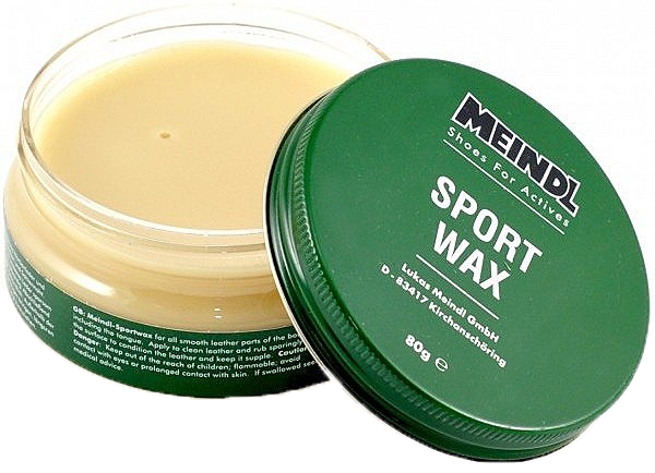Meindl Sportwax leather boot care wax for waterproofing and maintaining leather hunting and hiking boots