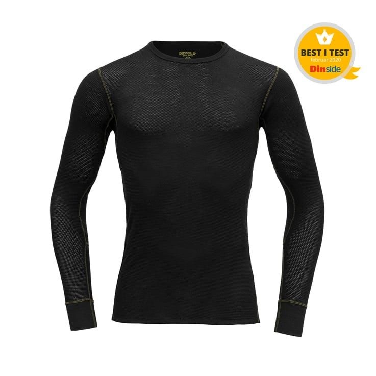 DEVOLD men's long sleeve merino wool mesh thermal base layer shirt for hunting and hiking