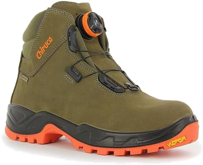 Chiruca Cares BOA Hi Vis waterproof hunting boots with Gore-Tex membrane, BOA fastening and high-visibility details