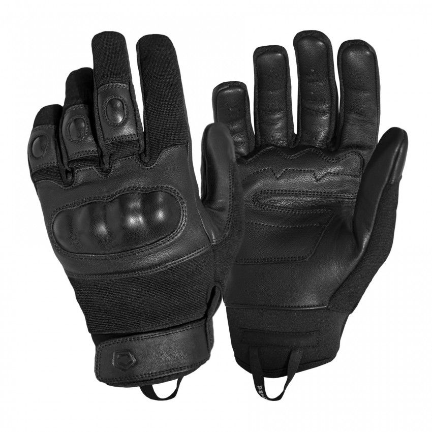 Pentagon Stinger Police protective tactical gloves with reinforced leather palm and knuckle protection