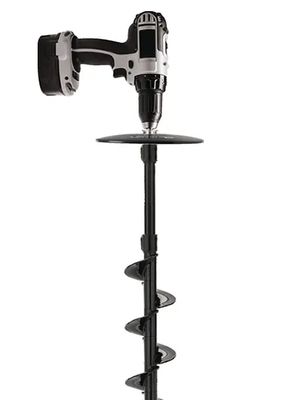 StrikeMaster Lazer 200 mm ice auger with drill adapter