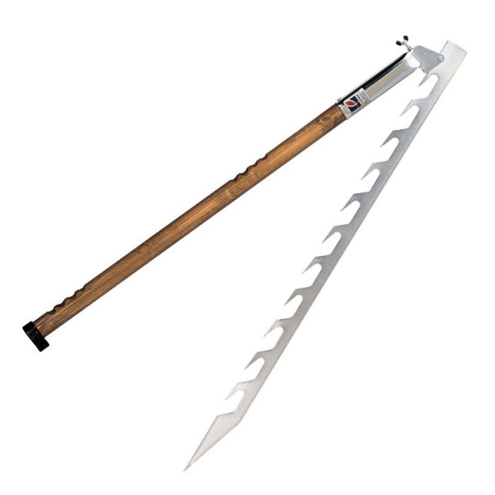 LaxStröm Ice Saw with Wooden Handle