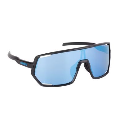 Shimano Eyewear Lesath Matte Black &amp; Blue Mirror