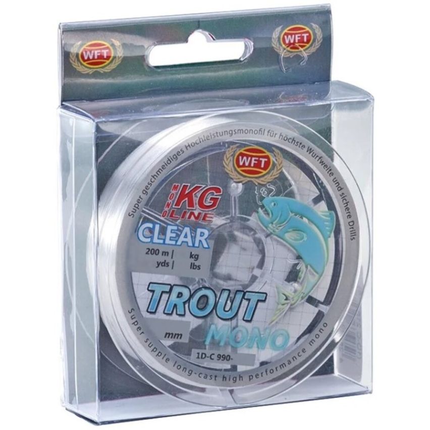 WFT Trout Mono Monofilament Fishing Line 200m