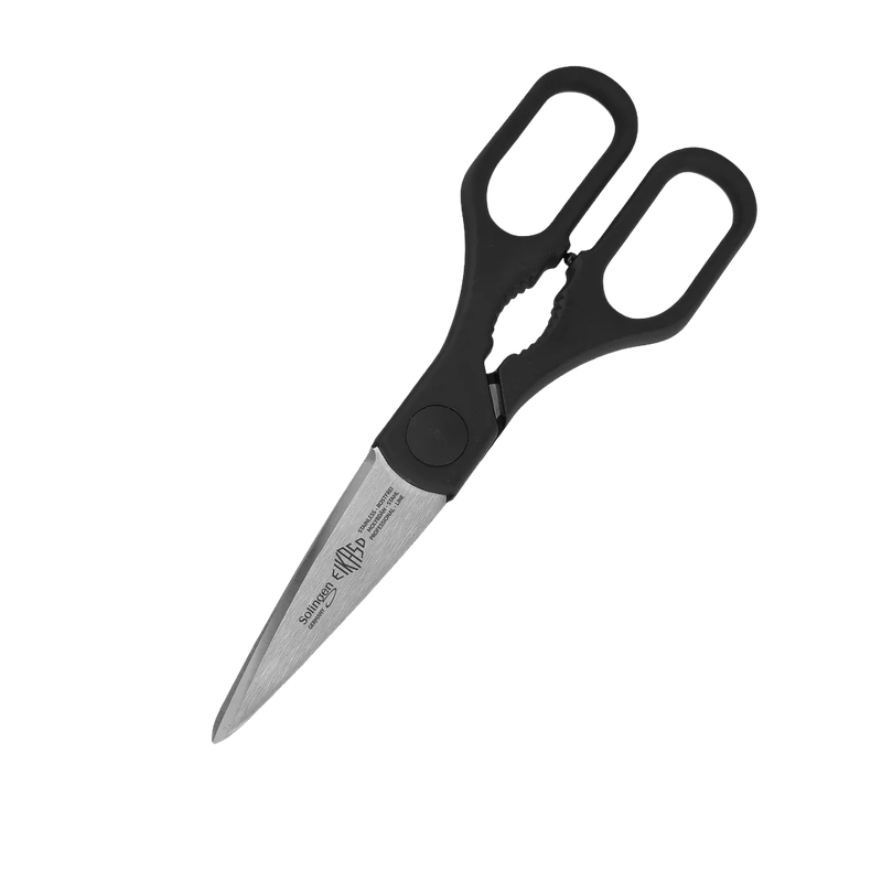 EIKASO all-purpose scissors with black handle and 1.4116 steel blades