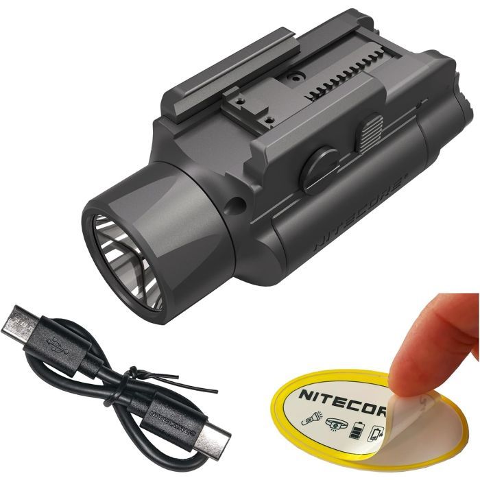 Nitecore NPL35 2000 lumen tactical weapon light with Picatinny mount