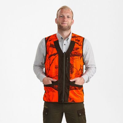 Deerhunter Eagle Realtree Edge Orange camouflage driven hunting waistcoat