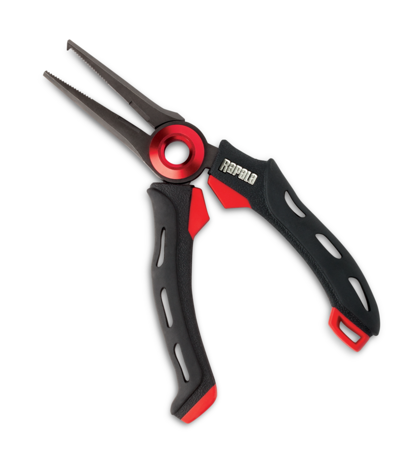 Rapala RCDMPS6 Mag Spring 18 cm fishing split ring pliers with line cutter and protective sheath