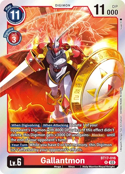BT17-016 Gallantmon, R