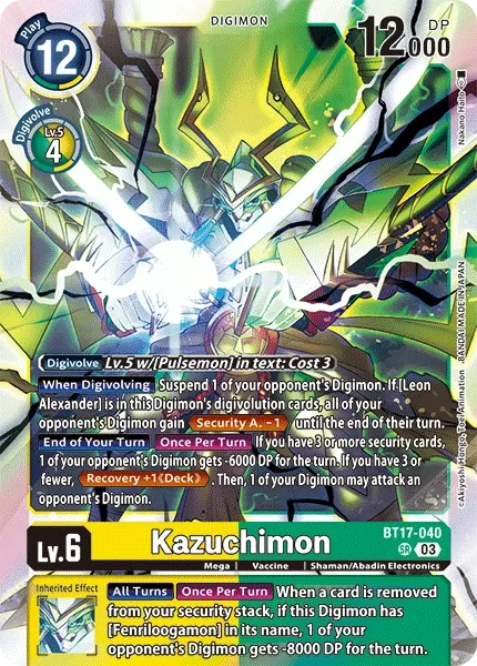 BT17-040 Kazuchimon, SR