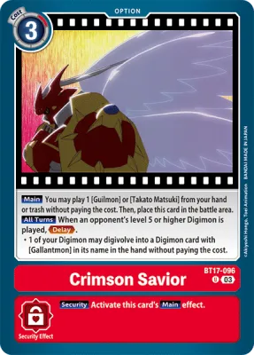 BT17-096 Crimson Savior, UC