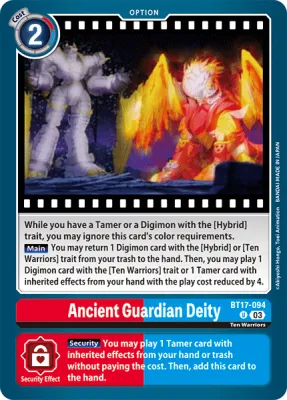 BT17-094 Ancient Guardian Deity, UC