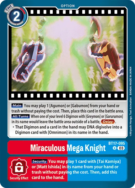 BT17-095 Miraculous Mega Knight, UC
