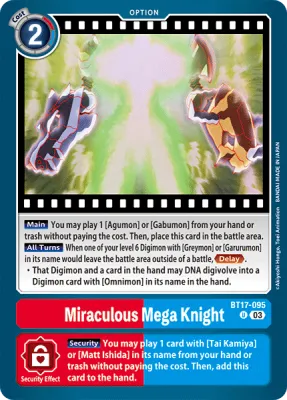 BT17-095 Miraculous Mega Knight, UC