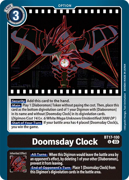 BT17-100 Doomsday Clock, UC