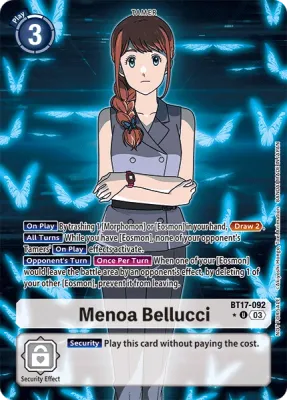 BT17-092 Menoa Bellucci, UC, Box Topper