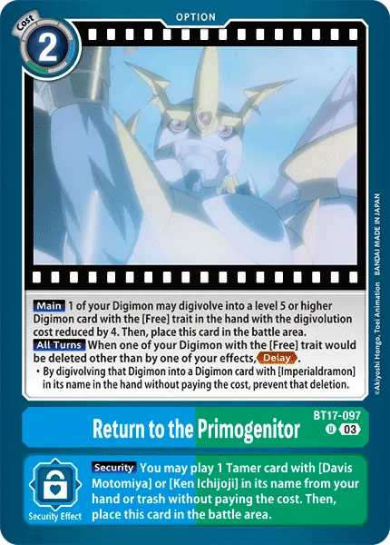 BT17-097 Return to the Primogenitor, UC