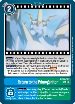 BT17-097 Return to the Primogenitor, UC