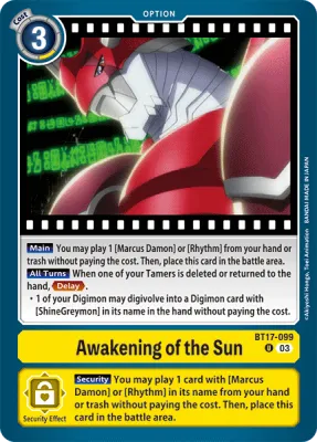 BT17-099 Awakening of the Sun, UC