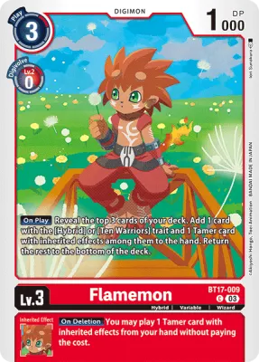 BT17-009 Flamemon, C