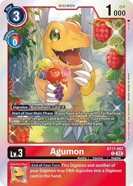 BT17-007 Agumon, R