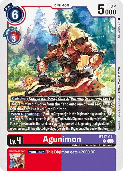 BT17-011 Agunimon, C