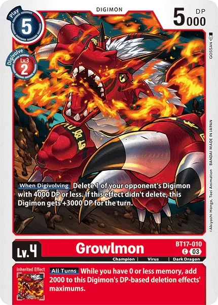 BT17-010 Growlmon, C