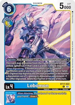 BT17-022 Lobomon, C