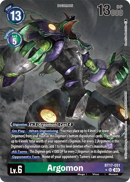 BT17-051 Argomon, SR, Alternate Art