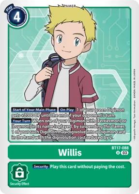BT17-088 Willis, UC