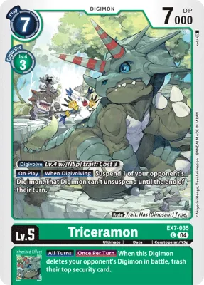 EX7-035 Triceramon, C