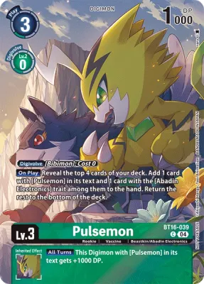 BT16-039 Pulsemon, Box Topper