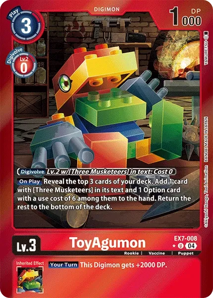 EX7-008 ToyAgumon, Limited Uncommon