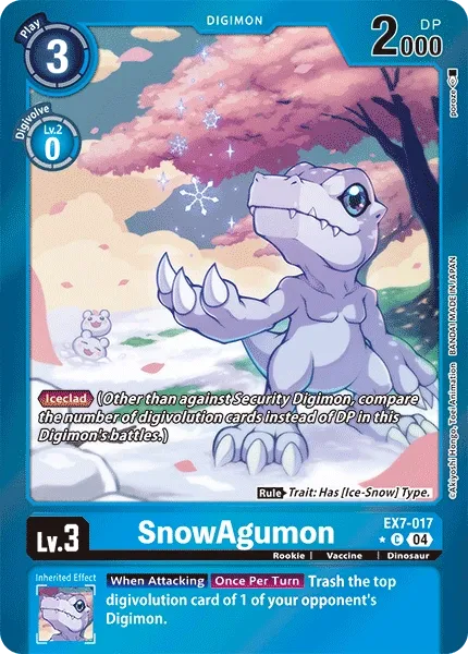 EX7-017 SnowAgumon, Limited Common