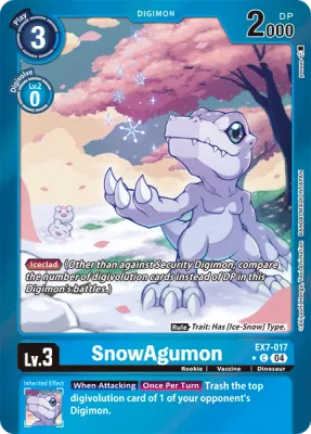 EX7-017 SnowAgumon, Limited Common